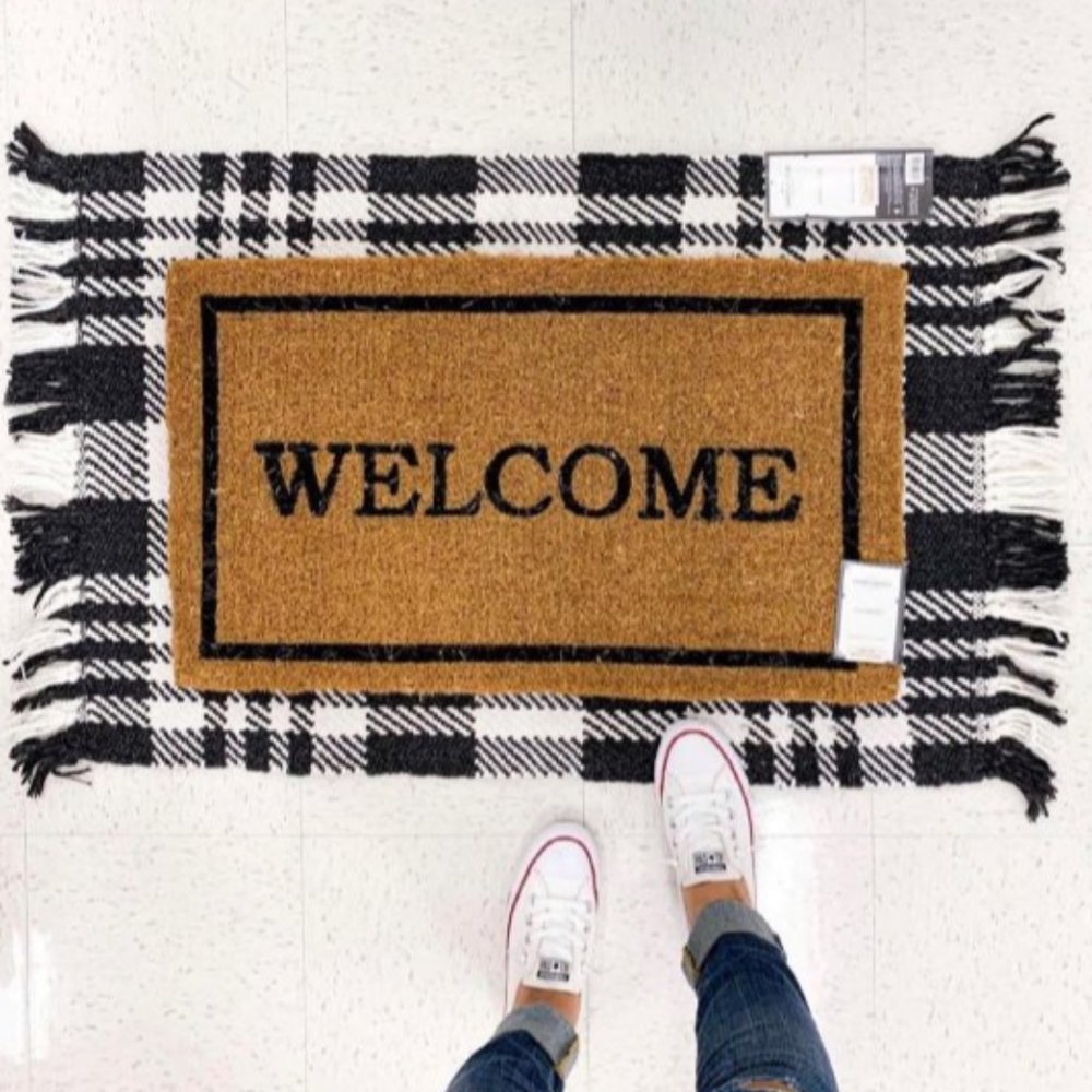Threshold Studio McGee 2'1"x3'2" Indoor Outdoor Scatter Plaid Rug New With Tag - Picture 2 of 7
